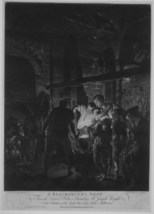 A Blacksmith's Shop, August 25, 1771. Creator: Richard Earlom