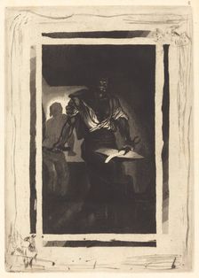 A Blacksmith (Un Forgeron), 1833. Creator: Eugene Delacroix