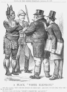 A Black White Elephant 1879. Artist: Joseph Swain