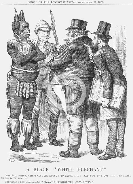 'A Black "White Elephant"', 1879. Creator: Joseph Swain.