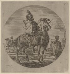 A Black Horseman. Creator: Stefano della Bella