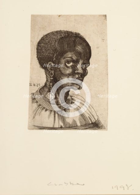 A Black Man in Three-quarter Profile, 1522. Creator: Frans Crabbe van Espleghem.