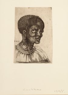 A Black Man in Three-quarter Profile, 1522. Creator: Frans Crabbe van Espleghem