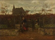 A Bleaching Field, 1870. Creator: Jacob Henricus Maris