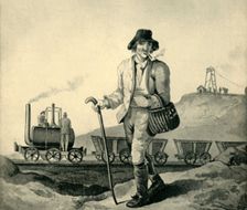 A Blenkinsop Locomotive at a Yorkshire Colliery, 1814 (1945). Creator: Unknown