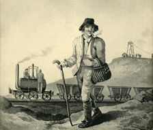 A Blenkinsop Locomotive at a Yorkshire Colliery, 1814 (1945). Creator: Unknown