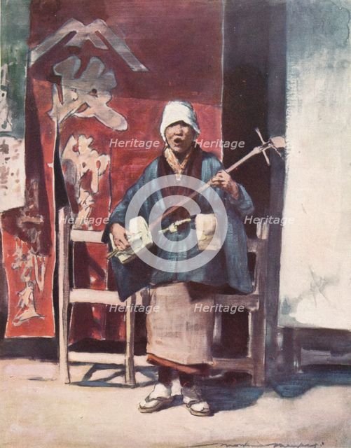 'A Blind Beggar', c1887, (1901). Artist: Mortimer L Menpes.