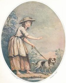 A Blind Girl of Rome c18th century. Artist: Thomas Gaugain