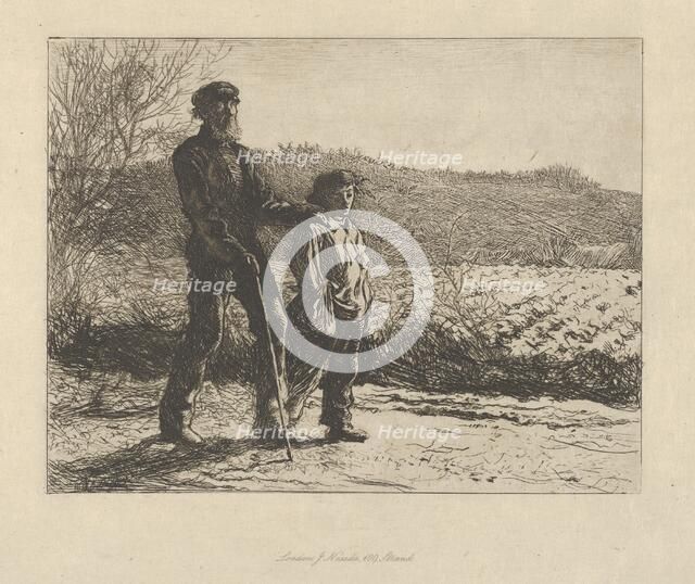 A Blind Man (The Wayfarers), 1863. Creator: Fred Walker.