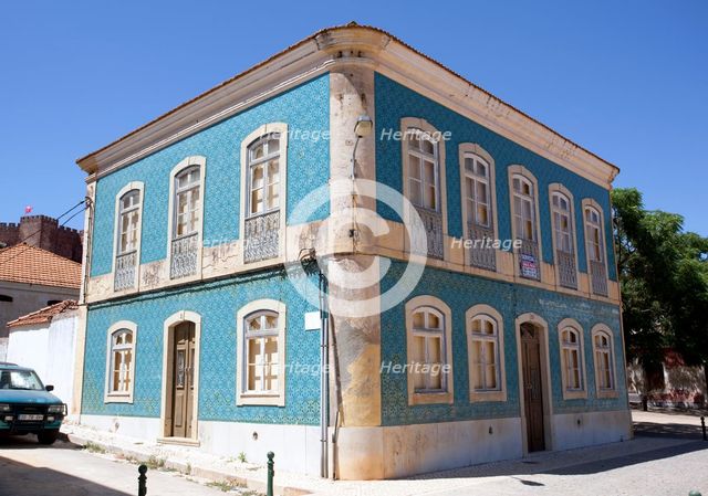 A blue house, Silves, Portugal, 2009. Creator: Samuel Magal.