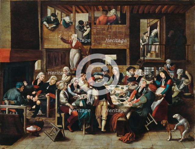 A brothel scene. Creator: Brunswick Monogrammist (active c 1525-1555).