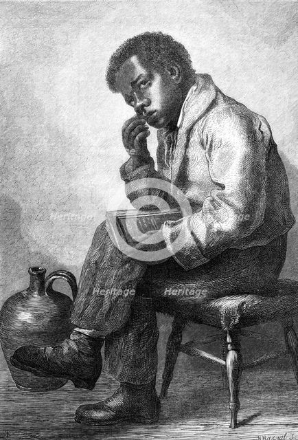"A Brown Study," by W. Hunt, 1870. Creator: Horace Harral.