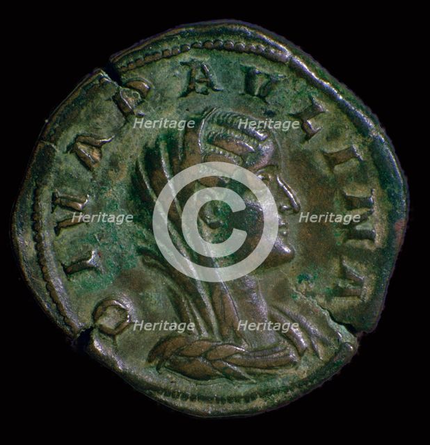 A bronze coin of Paulina, the mother of Emperor Hadrian, 1st century Artist: Unknown
