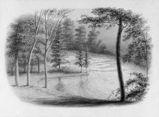 A Brook (from Hosack Album), . Creator: George Harvey