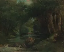 A Brook in the Forest, ca. 1868-77. Creator: Gustave Courbet