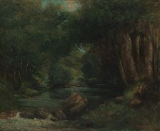 A Brook in the Forest, ca. 1868-77. Creator: Gustave Courbet
