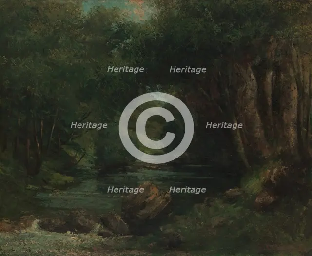 A Brook in the Forest, ca. 1868-77. Creator: Gustave Courbet.