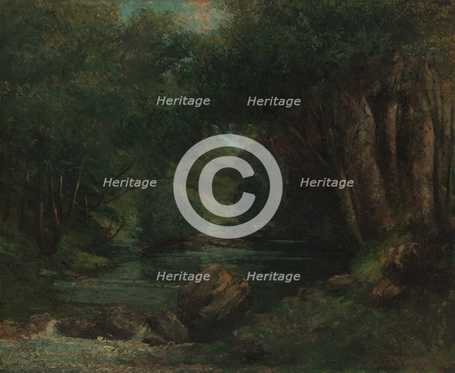 A Brook in the Forest, ca. 1868-77. Creator: Gustave Courbet.