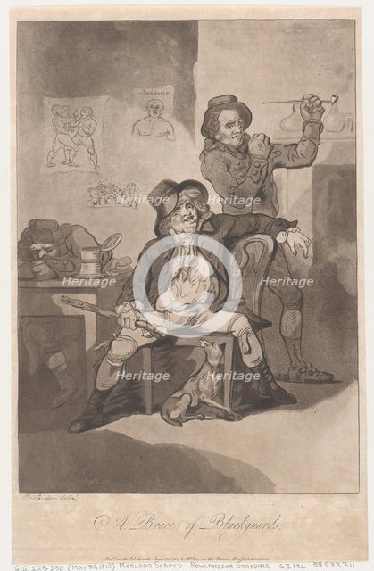 A Brace of Blackguards, June 20, 1789., June 20, 1789. Creator: Thomas Rowlandson.