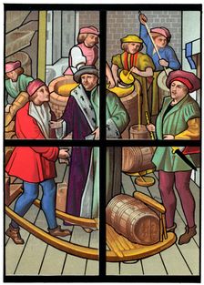 A brewery, 15th century (1849).Artist: Franz Kellerhoven