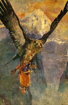 A breaker happily threw me on an island c1930. Creator: Unknown