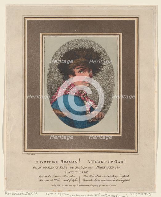 A British Seaman! A Heart of Oak!, November 15, 1801., November 15, 1801. Creator: Thomas Rowlandson.