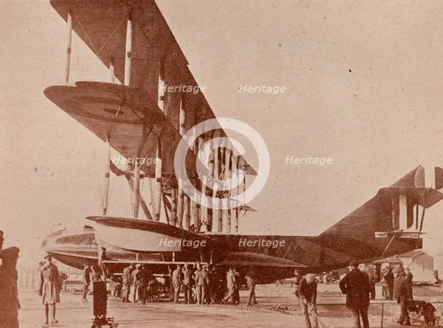 A British triplane flying boat, c1918 (1919). Artist: RAF photographer.