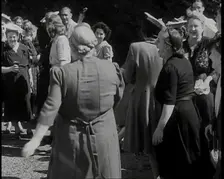 A British Woman Dancing in the Open Air and Sunshine and Kicking Her Leg up High Towards..., 1938. Creator: British Pathe Ltd