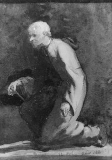 A Brittany Beadle—Sketch from Nature, 1856. Creator: John La Farge