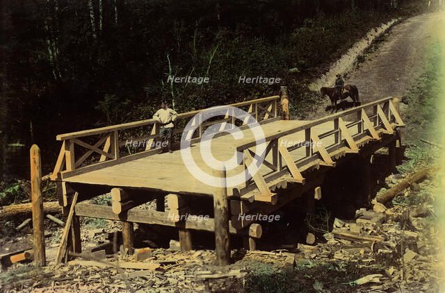 A Bridge 6 Sazhens Long. Kedrovsko-Borodavskaia Road, 1906-1908. Creator: Dorozhno-Stroitel'nyi Otdel.