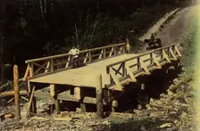 A Bridge 6 Sazhens Long. Kedrovsko-Borodavskaia Road, 1906-1908. Creator: Dorozhno-Stroitel'nyi Otdel