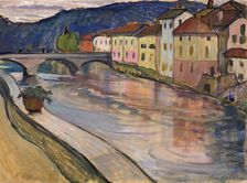 A bridge in Switzerland, 1912. Creator: Della-Vos-Kardovskaya, Olga Ludvigovna (1875-1952)
