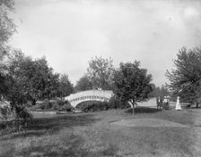 A Bridge on Belle Isle Park, Detroit, Mich., between 1895 and 1910. Creator: Unknown