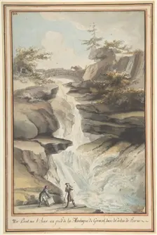 A Bridge on the Aar, at the Foot of the Grimsel, in the Canton of Berne, ca. 1775. Creator: Caspar Wolf