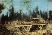 A Bridge of 8 Sazhens Length. Mal'tsevsk-Novosibirsk Road, 1906-1908. Creator: Dorozhno-Stroitel'nyi Otdel