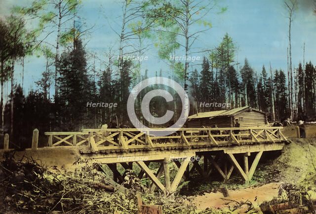 A Bridge of 8 Sazhens Length. Mal'tsevsk-Novosibirsk Road, 1906-1908. Creator: Dorozhno-Stroitel'nyi Otdel.