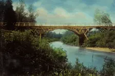 A Bridge Over the Barsa River. Kedrovsko-Alekseevsk Railroad, 1906-1908. Creator: Dorozhno-Stroitel'nyi Otdel