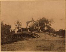 A Bridge over the Tym River near the Settlement of Rykovsk, 1880-1899. Creator: Innokenty Ignatievich Pavlovsky