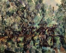 A Bridge over a Pond c1898. Artist: Paul Cezanne