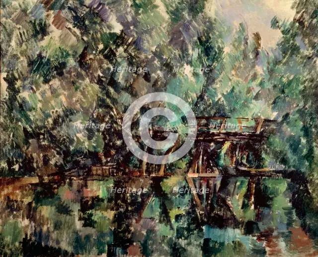 'A Bridge over a Pond', c1898.  Artist: Paul Cezanne