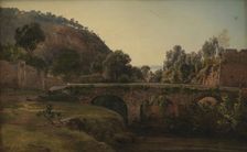 A Bridge near Sorrento, 1847-1850. Creator: Thorald Brendstrup