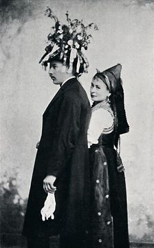 A bride and bridegroom of the Black Forest, 1912. Artist: E Uhlenhuth