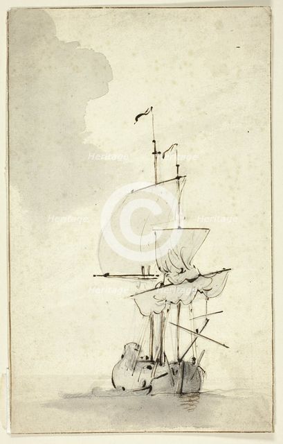 A Brig, n.d. Creator: Willem van de Velde the Younger.