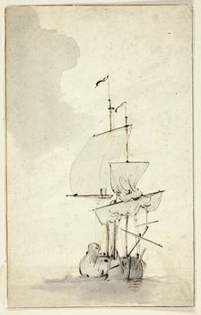 A Brig, n.d. Creator: Willem van de Velde the Younger