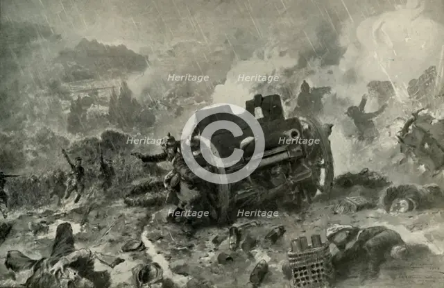 'A Brilliant French Attack on the German Position in the Argonne', (1919). Creator: Unknown.