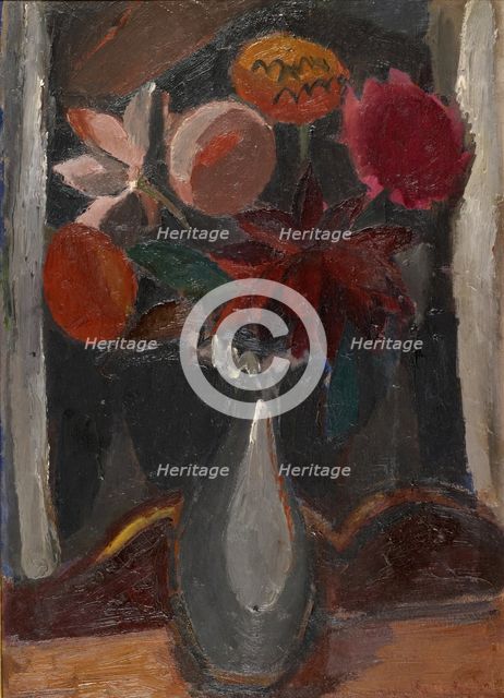 A Bunch of Dark Flowers, 1919. Creator: Gustave De Smet.