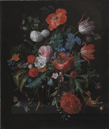 A Bunch of Flowers, 1659-1727. Creator: Jacob van Walscapelle