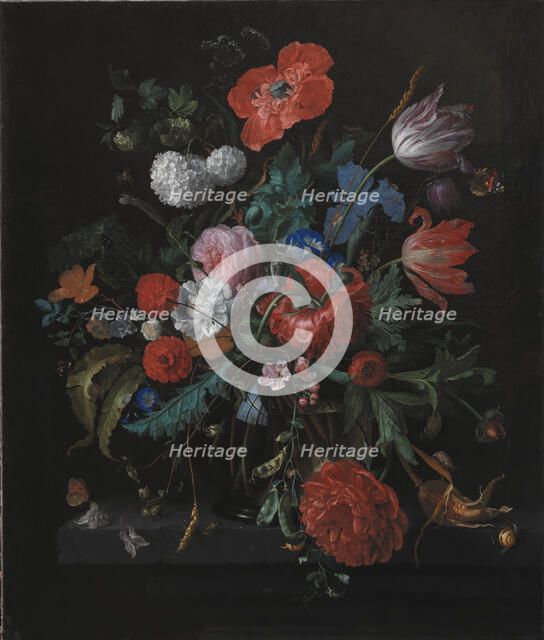 A Bunch of Flowers, 1659-1727. Creator: Jacob van Walscapelle.