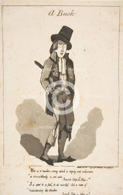 A Buck, December 1, 1790. Creator: George Moutard Woodward.