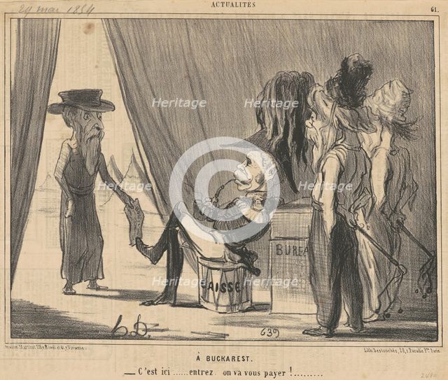 A Buckarest, 19th century. Creator: Honore Daumier.